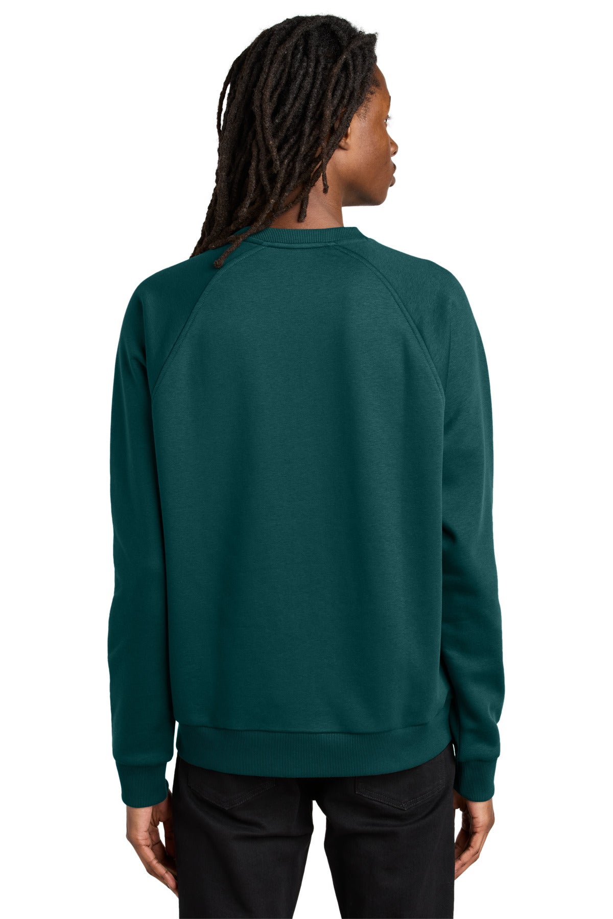 Allmade Unisex Organic CVC Fleece Crewneck Sweatshirt AL5004 Deep Sea Green