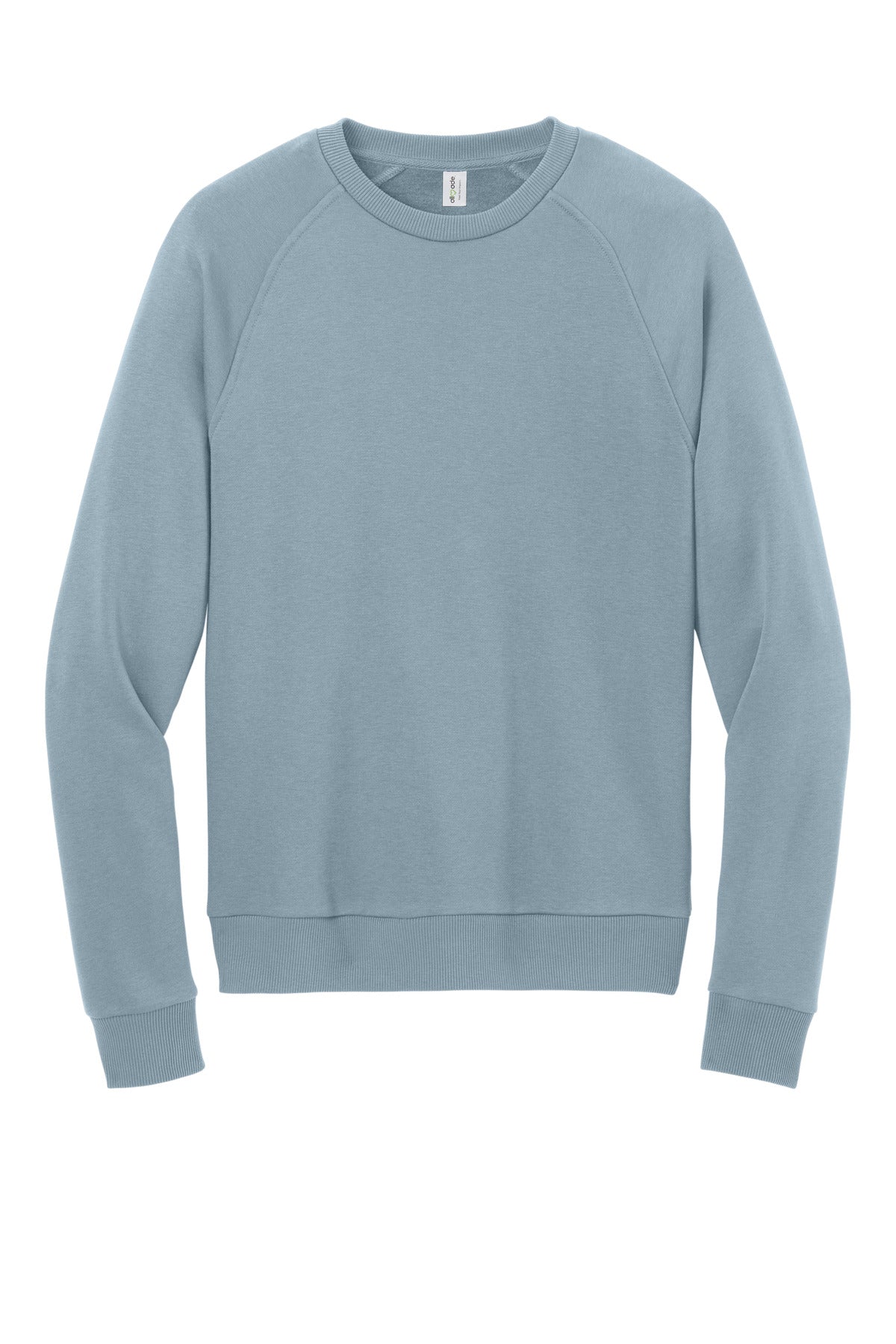 Allmade Unisex Organic CVC Fleece Crewneck Sweatshirt AL5004 I Like You Blue
