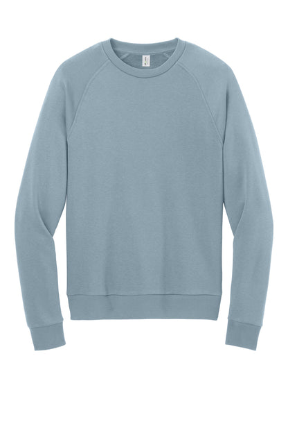 Allmade Unisex Organic CVC Fleece Crewneck Sweatshirt AL5004 I Like You Blue