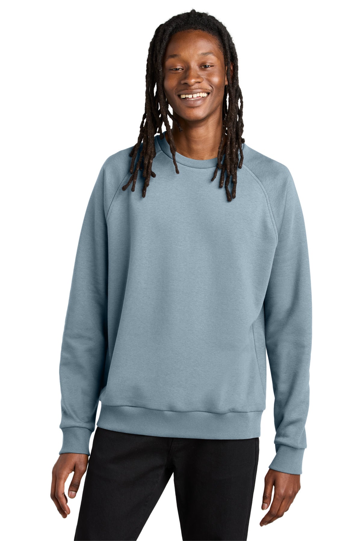 Allmade Unisex Organic CVC Fleece Crewneck Sweatshirt AL5004 I Like You Blue