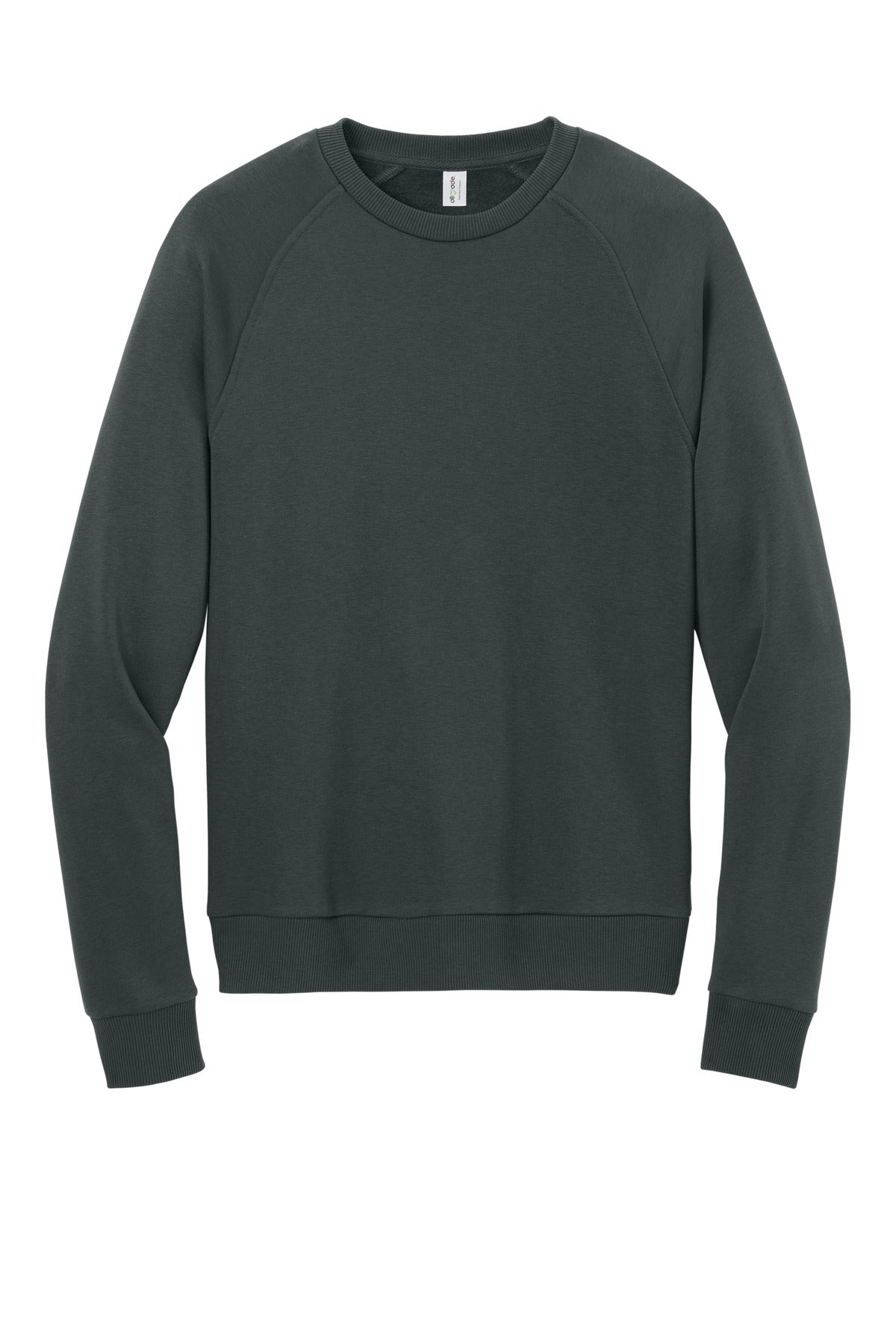 Allmade Unisex Organic CVC Fleece Crewneck Sweatshirt AL5004 Terrain Grey