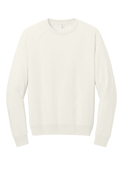 Allmade Unisex Organic CVC Fleece Crewneck Sweatshirt AL5004 White Sand