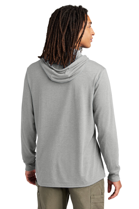 Allmade Unisex Tri-Blend Hoodie Tee AL6003 Aluminum Grey