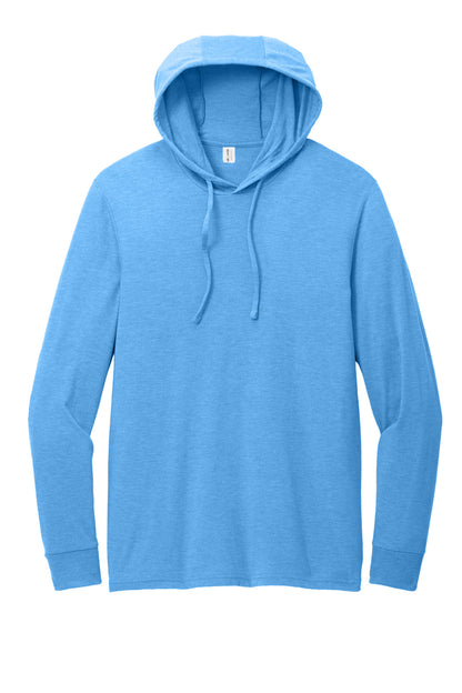 Allmade Unisex Tri-Blend Hoodie Tee AL6003 Azure Blue