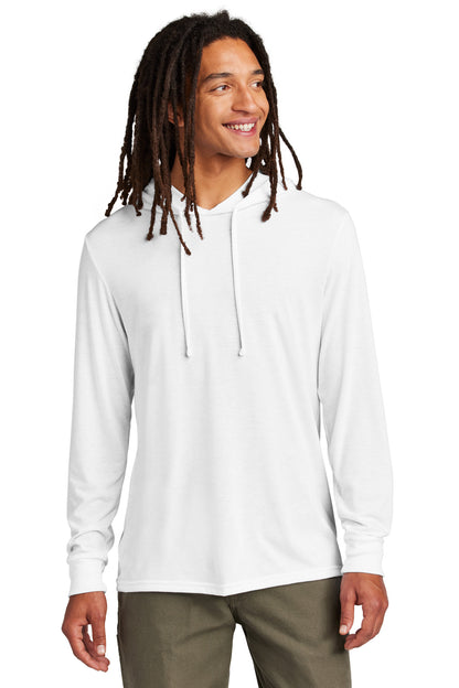 Allmade Unisex Tri-Blend Hoodie Tee AL6003 Bright White