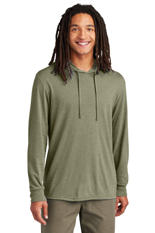 Allmade Unisex Tri-Blend Hoodie Tee AL6003 Olive You Green
