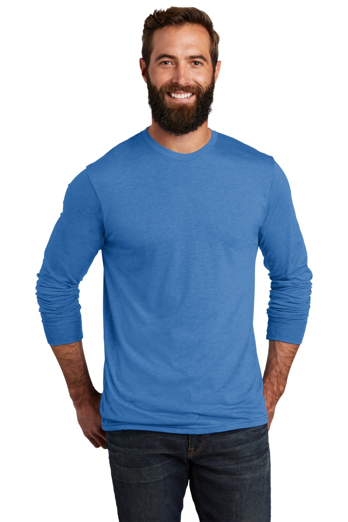 Allmade  Unisex Tri-Blend Long Sleeve Tee AL6004 Azure Blue
