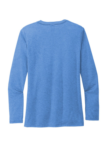 Allmade   Women's Tri-Blend Long Sleeve Tee AL6008 Azure Blue