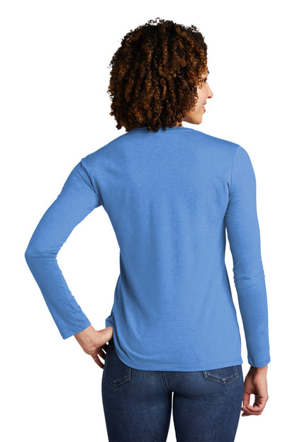 Allmade   Women's Tri-Blend Long Sleeve Tee AL6008 Azure Blue