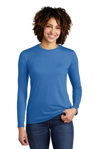 Allmade   Women's Tri-Blend Long Sleeve Tee AL6008 Azure Blue