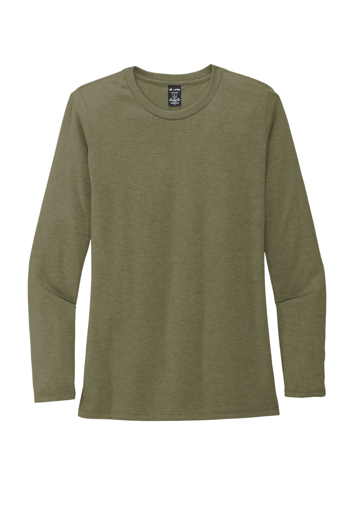 Allmade   Women's Tri-Blend Long Sleeve Tee AL6008 Olive You Green