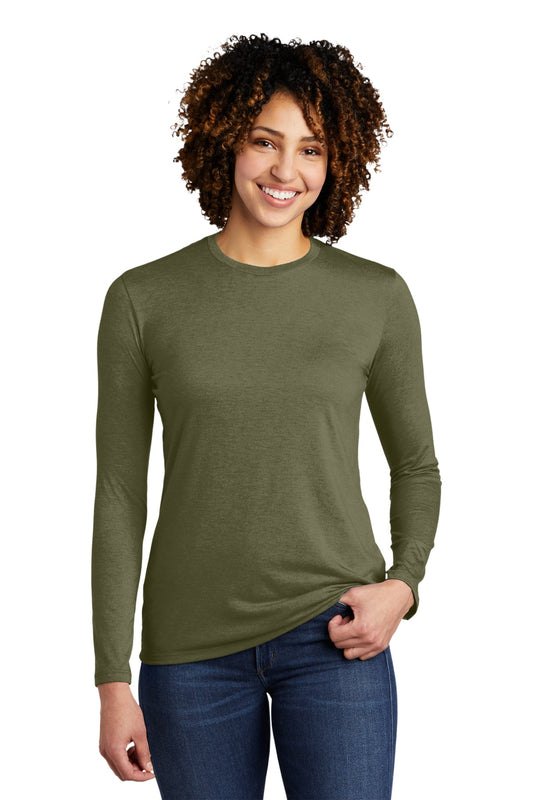 Allmade   Women's Tri-Blend Long Sleeve Tee AL6008 Olive You Green