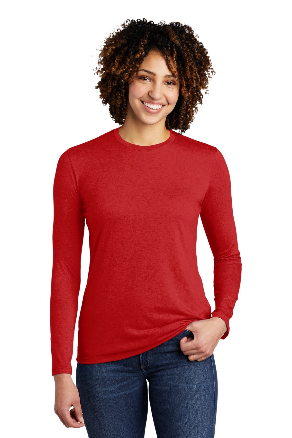 Allmade   Women's Tri-Blend Long Sleeve Tee AL6008 Rise Up Red