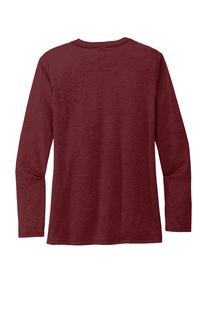 Allmade   Women's Tri-Blend Long Sleeve Tee AL6008 Vino Red