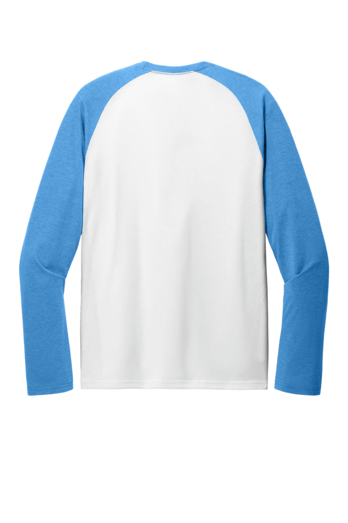 Allmade Unisex Tri-Blend Long Sleeve Colorblock Raglan AL6009 Azure Blue/ Bright White