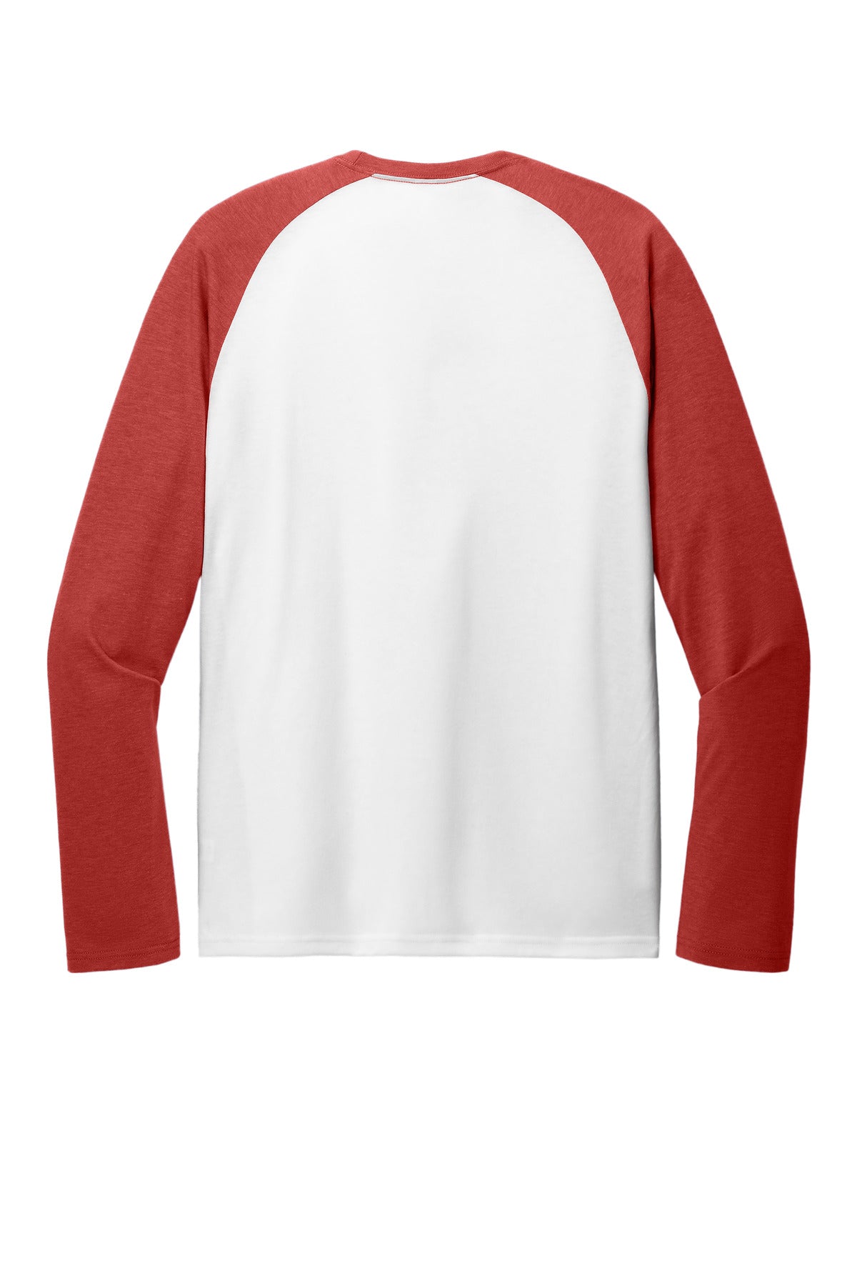 Allmade Unisex Tri-Blend Long Sleeve Colorblock Raglan AL6009 Rise Up Red/ Bright White