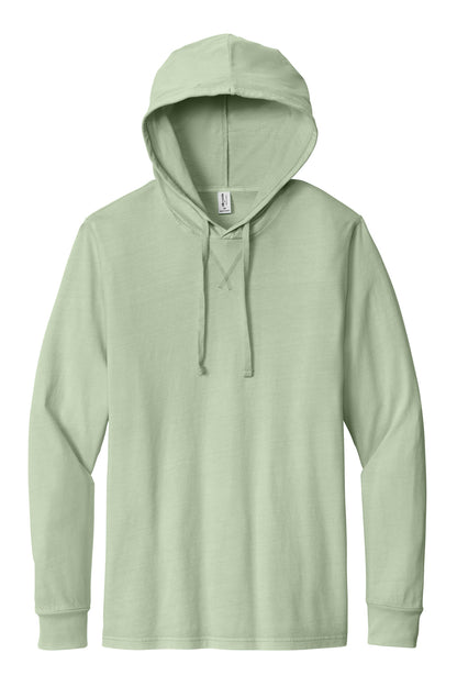 Allmade Unisex Mineral Dye Organic Cotton Hoodie Tee AL6305 Lichen Green