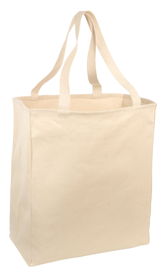 Port Authority Ideal Twill Over-the-Shoulder Grocery Tote B110 Natural