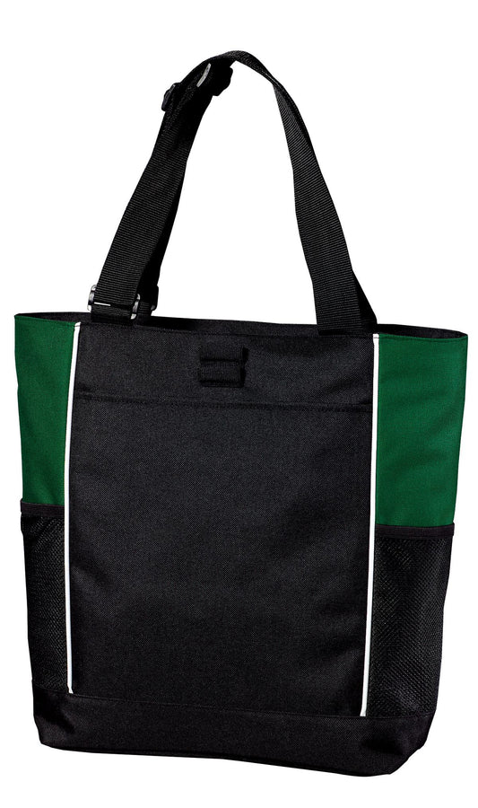 Port Authority Panel Tote B5160 Black/ Hunter