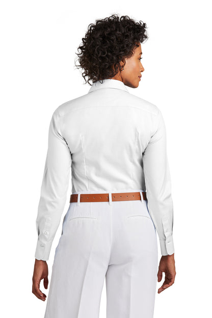 Brooks Brothers Women's Wrinkle-Free Stretch Pinpoint Shirt BB18001 White
