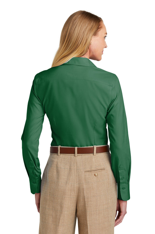 Brooks Brothers Women's Wrinkle-Free Stretch Nailhead Shirt BB18003 Club Green