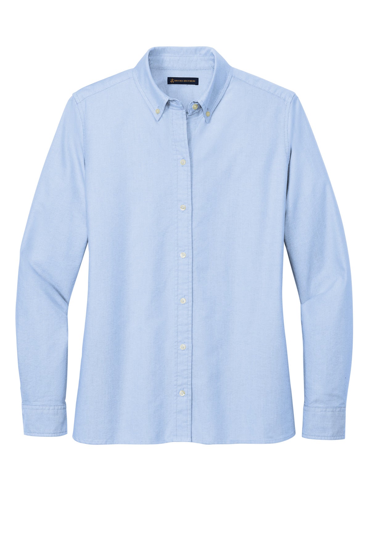Brooks Brothers Women's Casual Oxford Cloth Shirt BB18005 Newport Blue