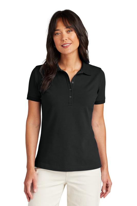 Brooks Brothers Women's Pima Cotton Pique Polo BB18201 Deep Black