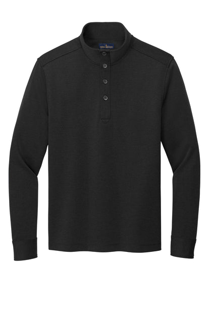 Brooks Brothers Mid-Layer Stretch 1/2-Button BB18202 Black Heather