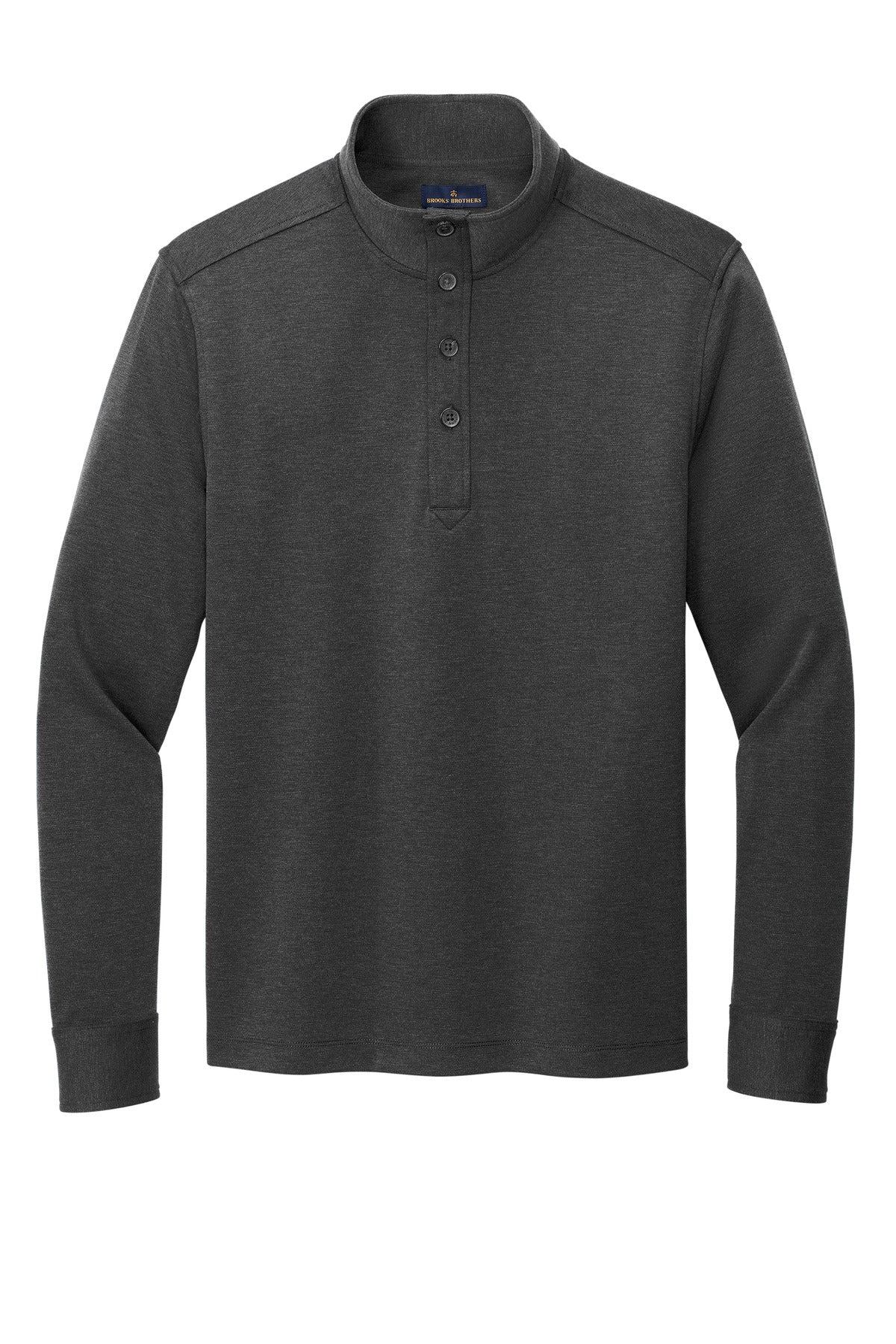 Brooks Brothers Mid-Layer Stretch 1/2-Button BB18202 Windsor Grey Heather