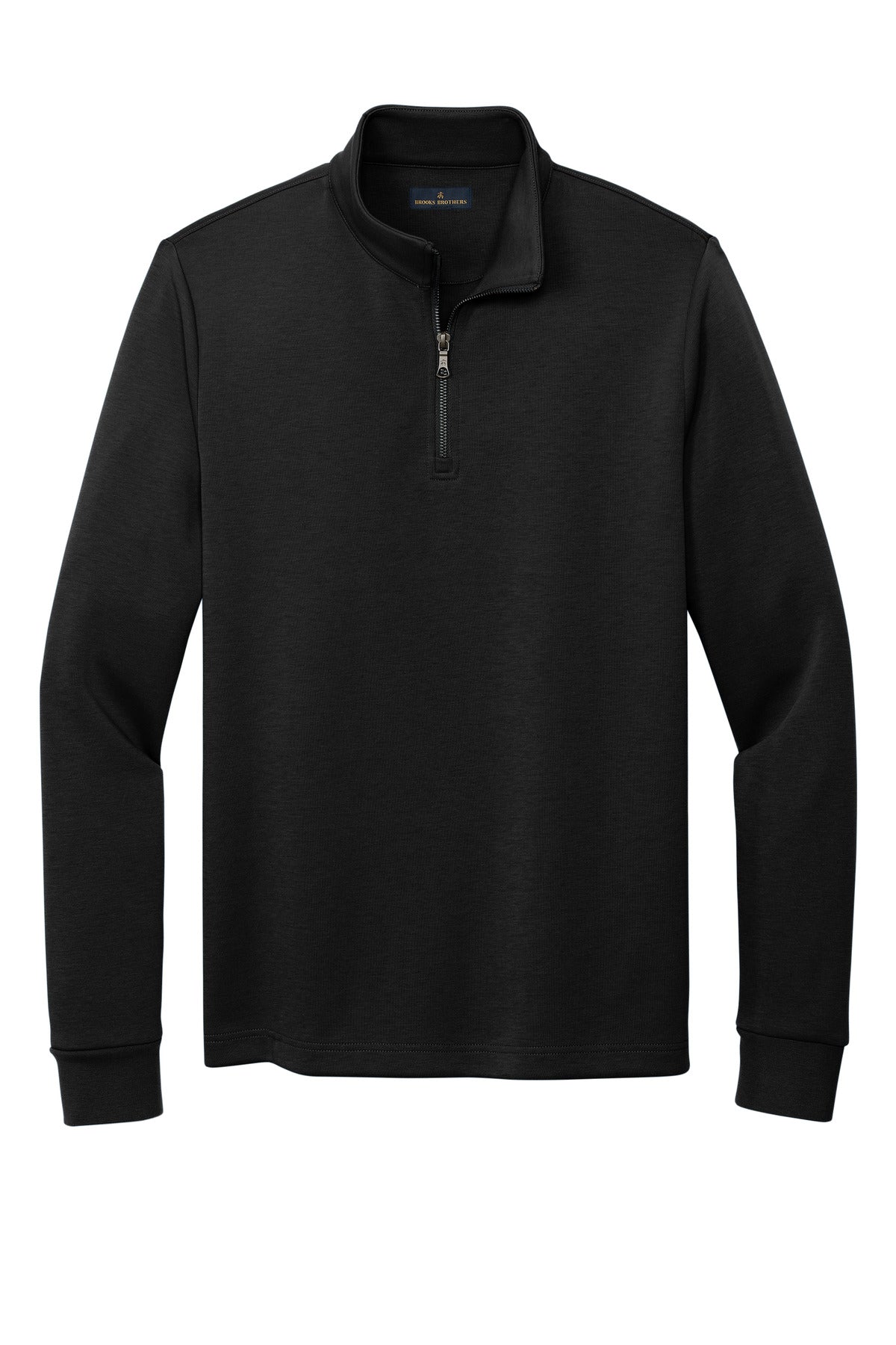 Brooks Brothers Double-Knit 1/4-Zip BB18206 Deep Black