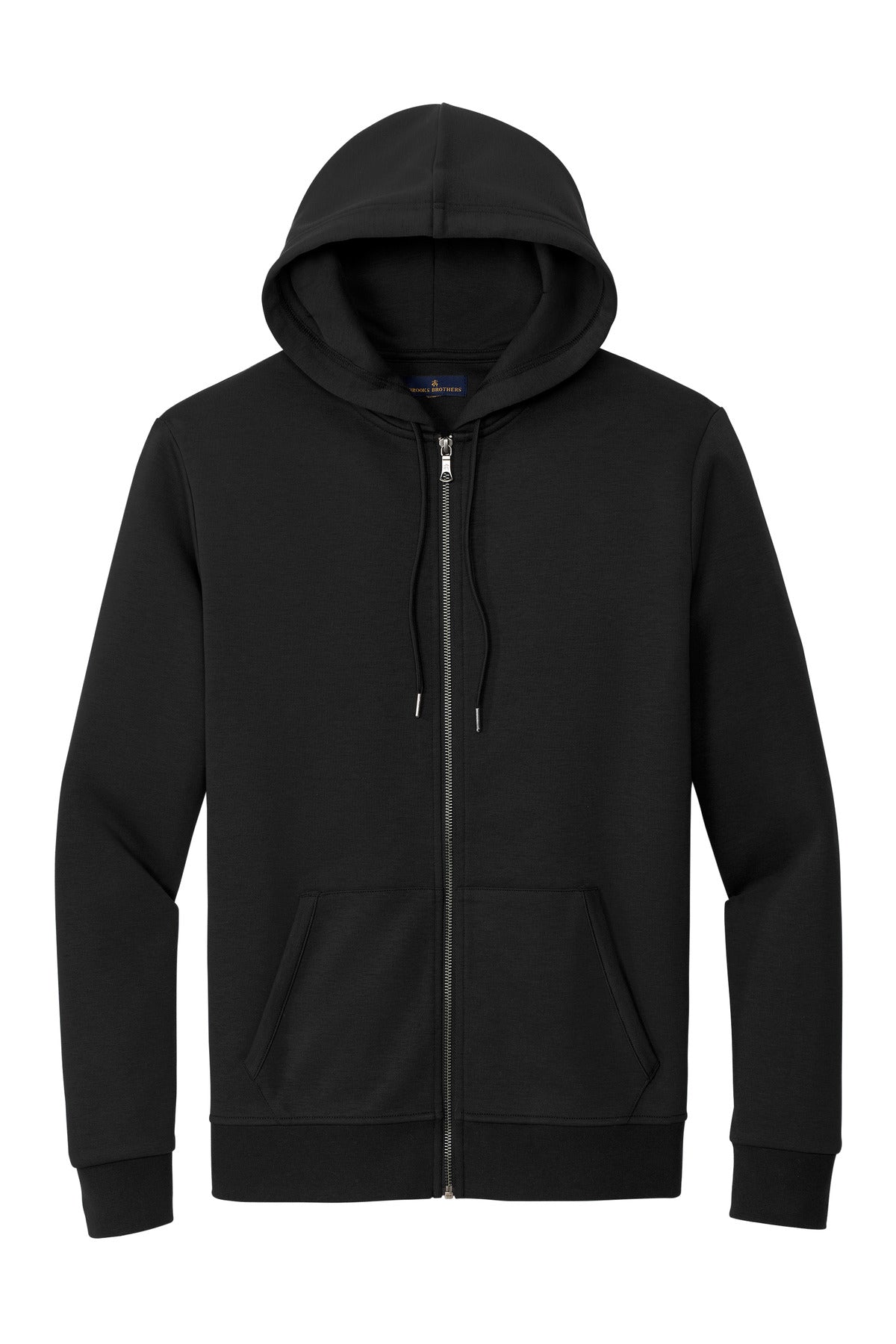 Brooks Brothers Double-Knit Full-Zip Hoodie BB18208 Deep Black