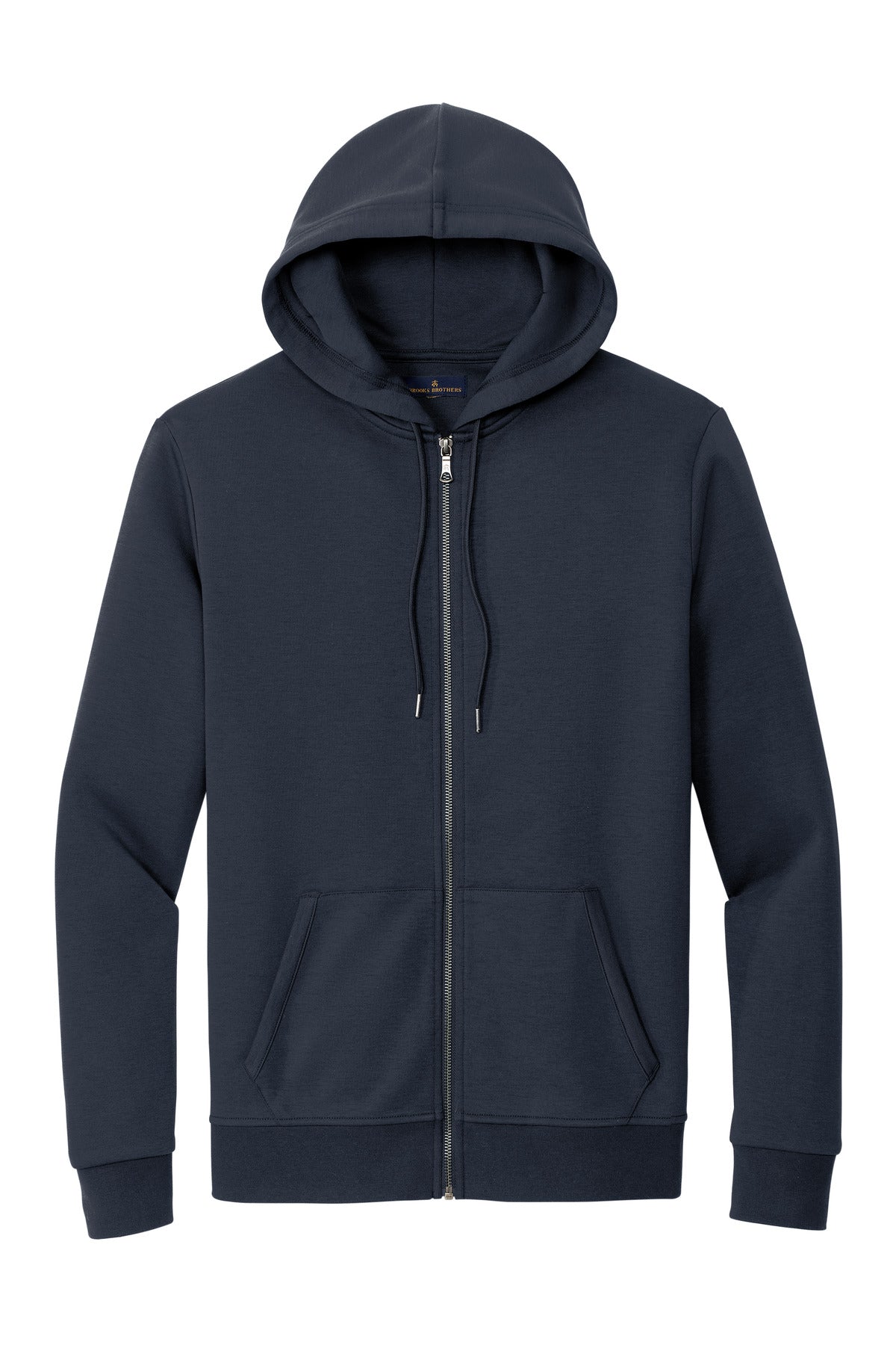 Brooks Brothers Double-Knit Full-Zip Hoodie BB18208 Night Navy
