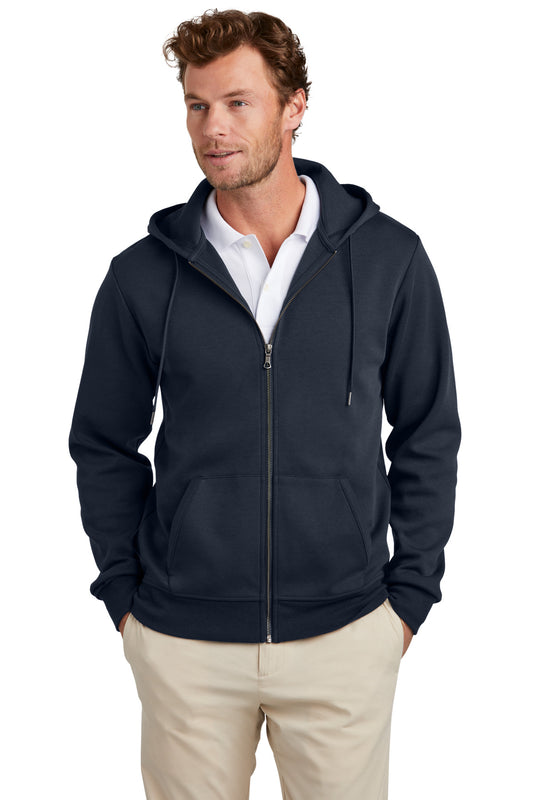 Brooks Brothers Double-Knit Full-Zip Hoodie BB18208 Night Navy