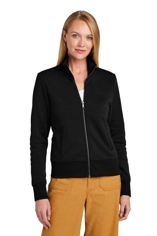 Brooks Brothers Women's Double-Knit Full-Zip BB18211 Deep Black
