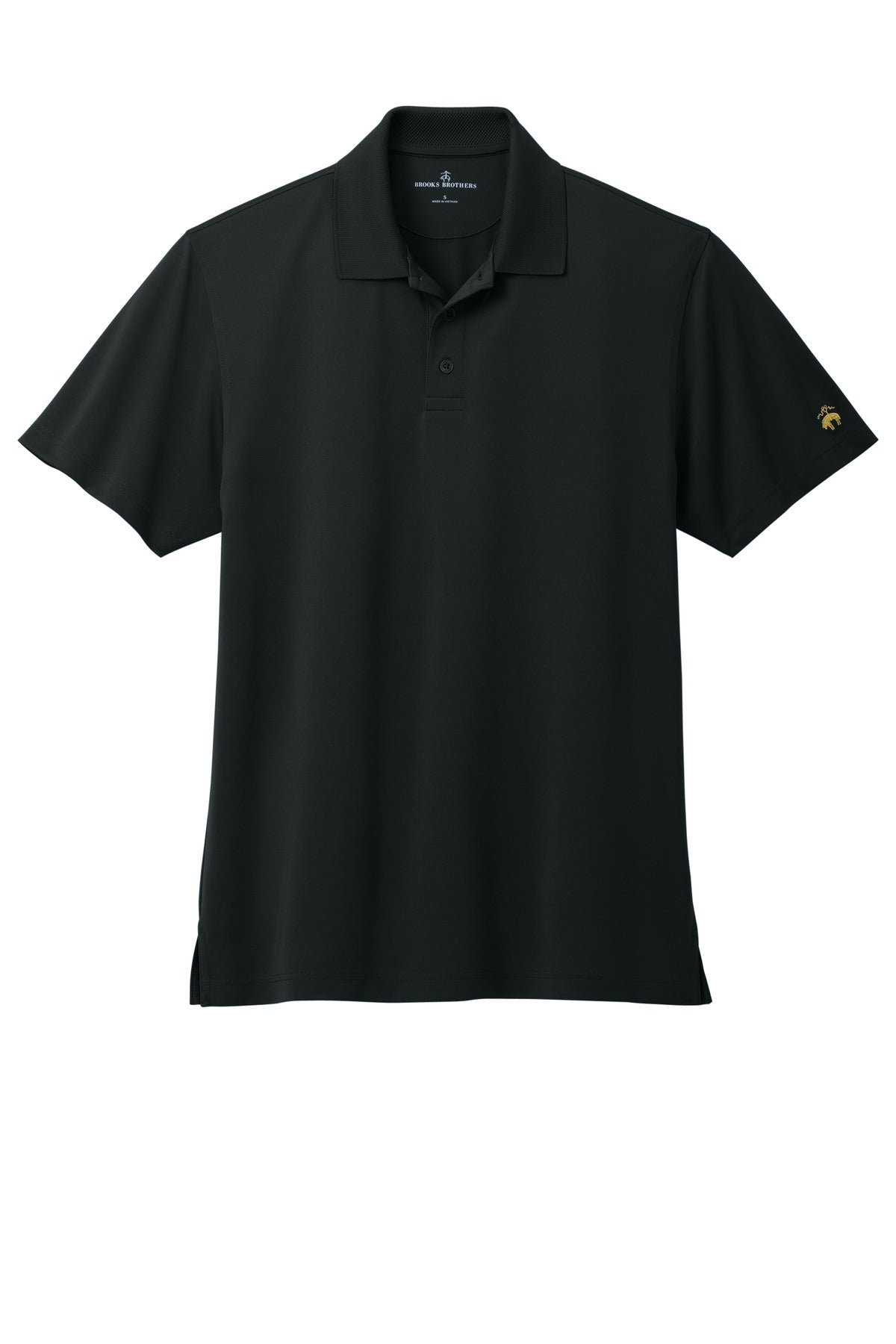 Brooks Brothers Mesh Pique Performance Polo BB18220 Deep Black