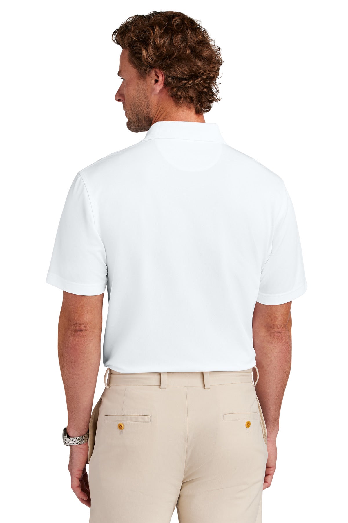 Brooks Brothers Mesh Pique Performance Polo BB18220 White