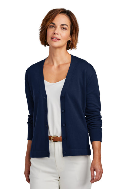 Brooks Brothers Women's Cotton Stretch Cardigan Sweater BB18405 Navy Blazer