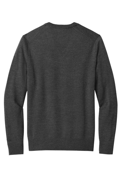Brooks Brothers Washable Merino V-Neck Sweater BB18410 Windsor Grey Heather