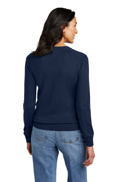 Brooks Brothers Women's Washable Merino V-Neck Sweater BB18411 Navy Blazer