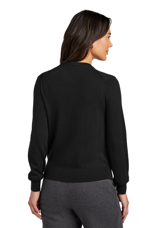 Brooks Brothers Women's Washable Merino Cardigan Sweater BB18413 Deep Black