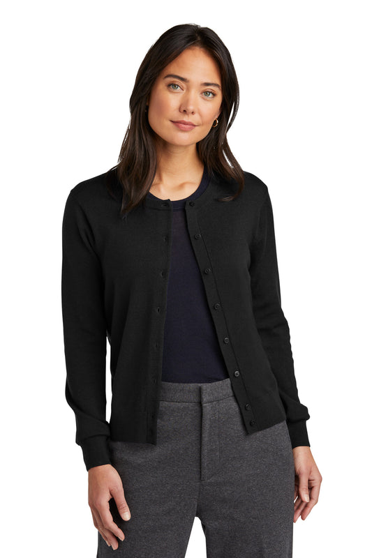 Brooks Brothers Women's Washable Merino Cardigan Sweater BB18413 Deep Black
