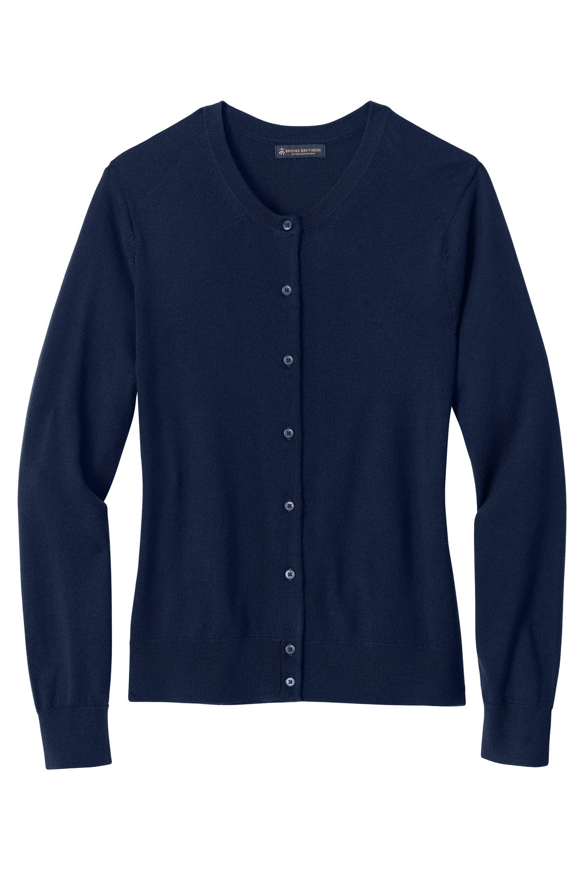 Brooks Brothers Women's Washable Merino Cardigan Sweater BB18413 Navy Blazer