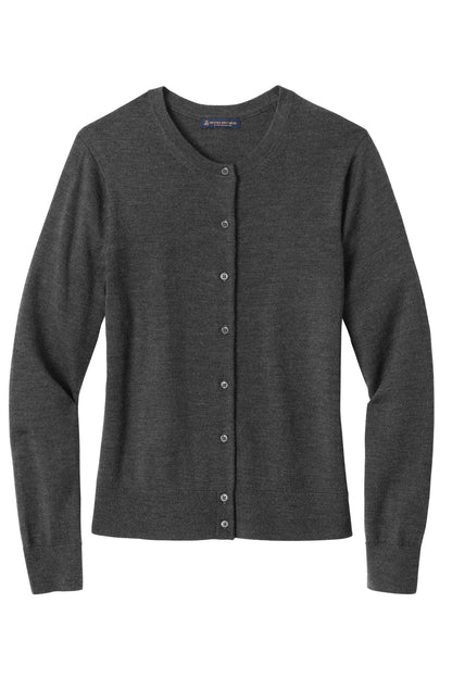 Brooks Brothers Women's Washable Merino Cardigan Sweater BB18413 Windsor Grey Heather