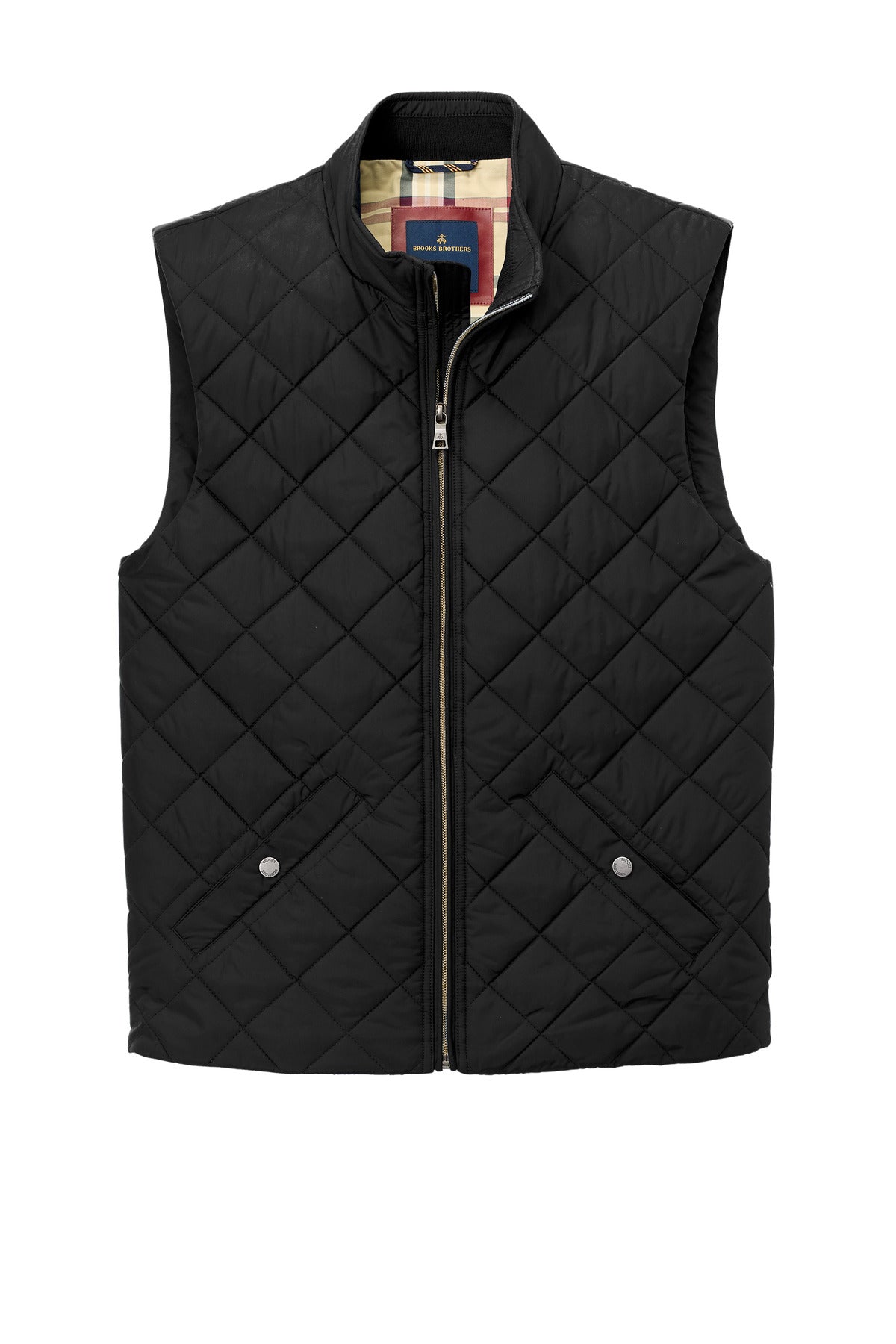 Brooks Brothers Quilted Vest BB18602 Deep Black