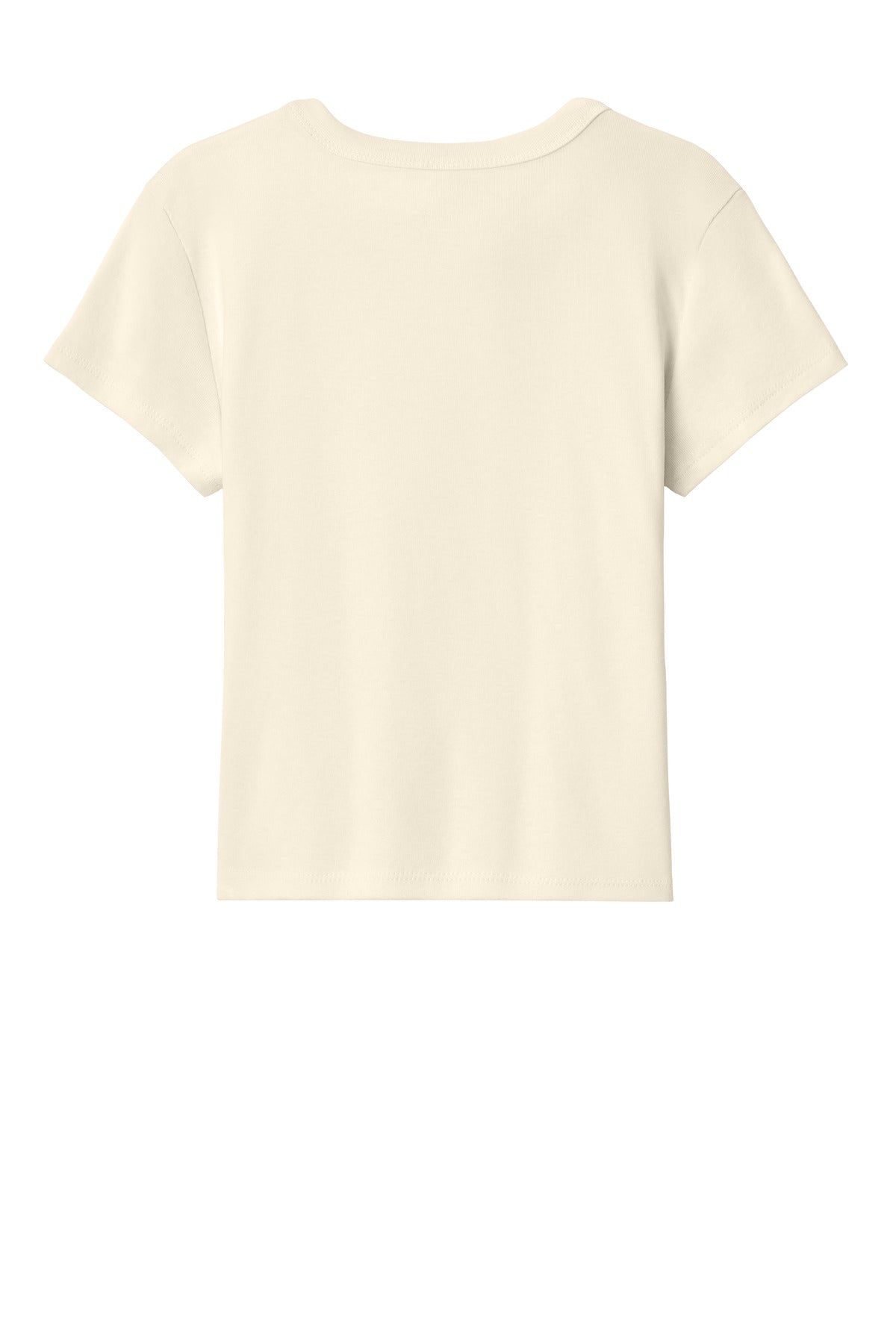 Bella+Canvas Women's Micro Rib Baby Tee BC1010 Solid Natural Blend