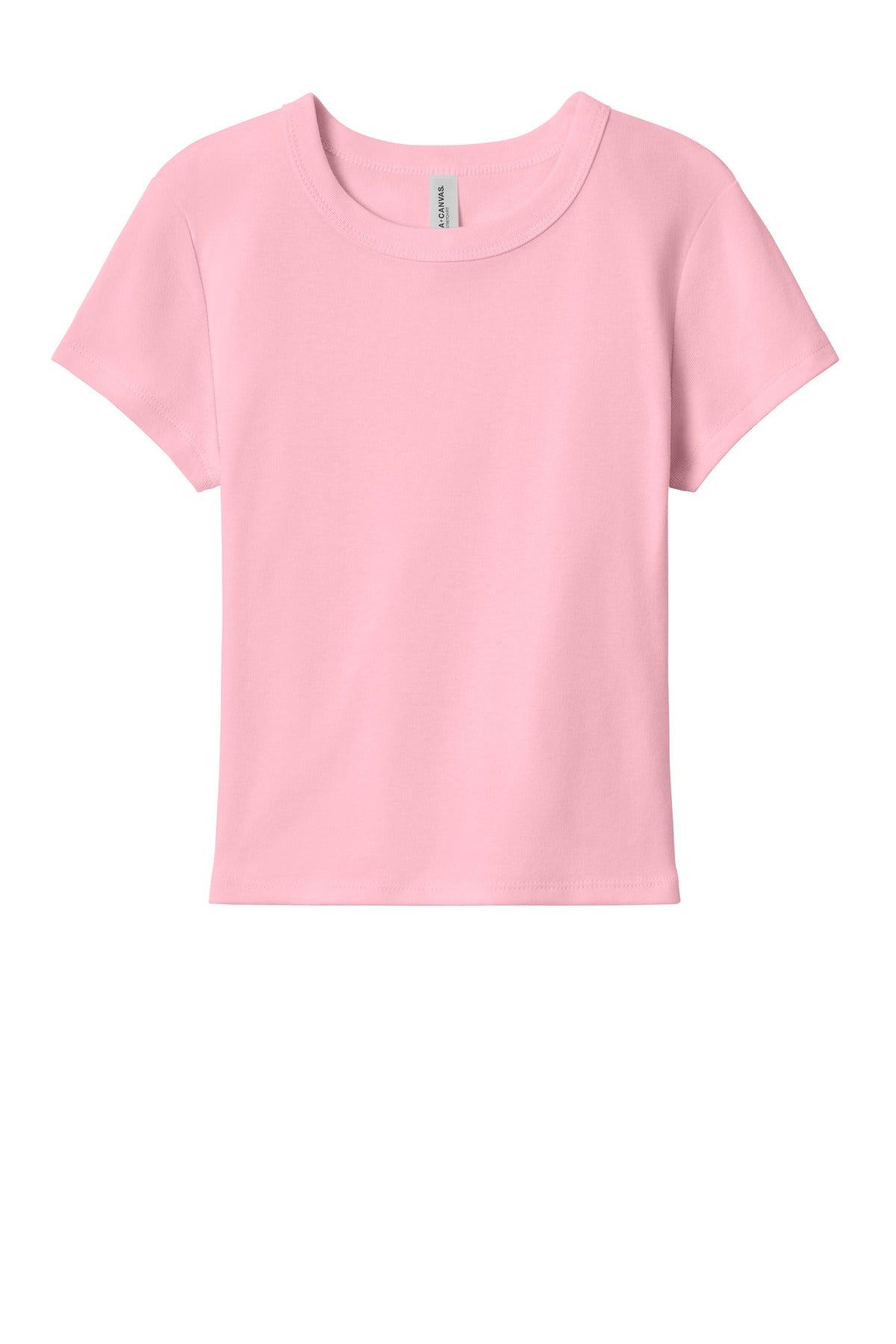 Bella+Canvas Women's Micro Rib Baby Tee BC1010 Solid Pink Blend