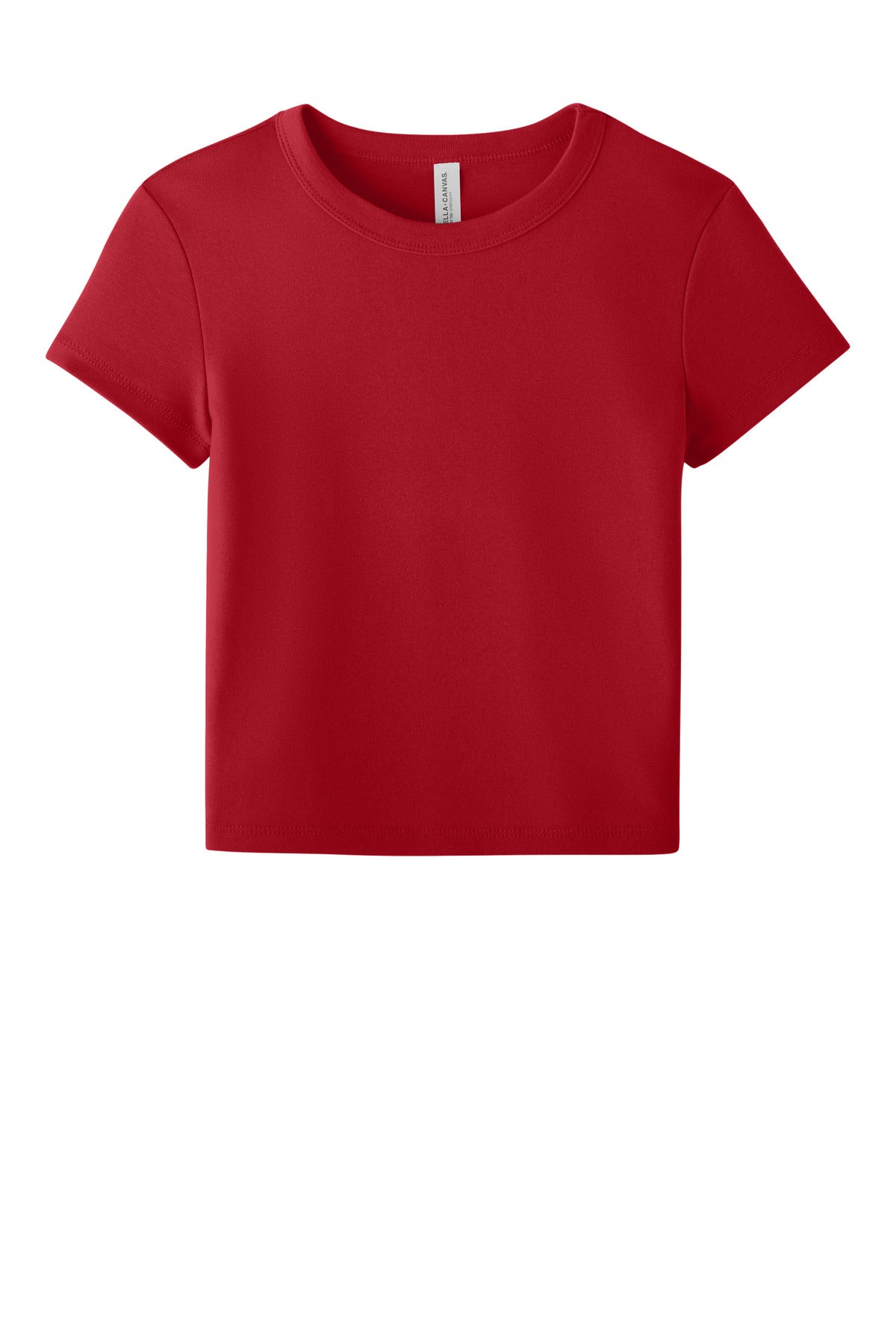 Bella+Canvas Women's Micro Rib Baby Tee BC1010 Solid Red Blend
