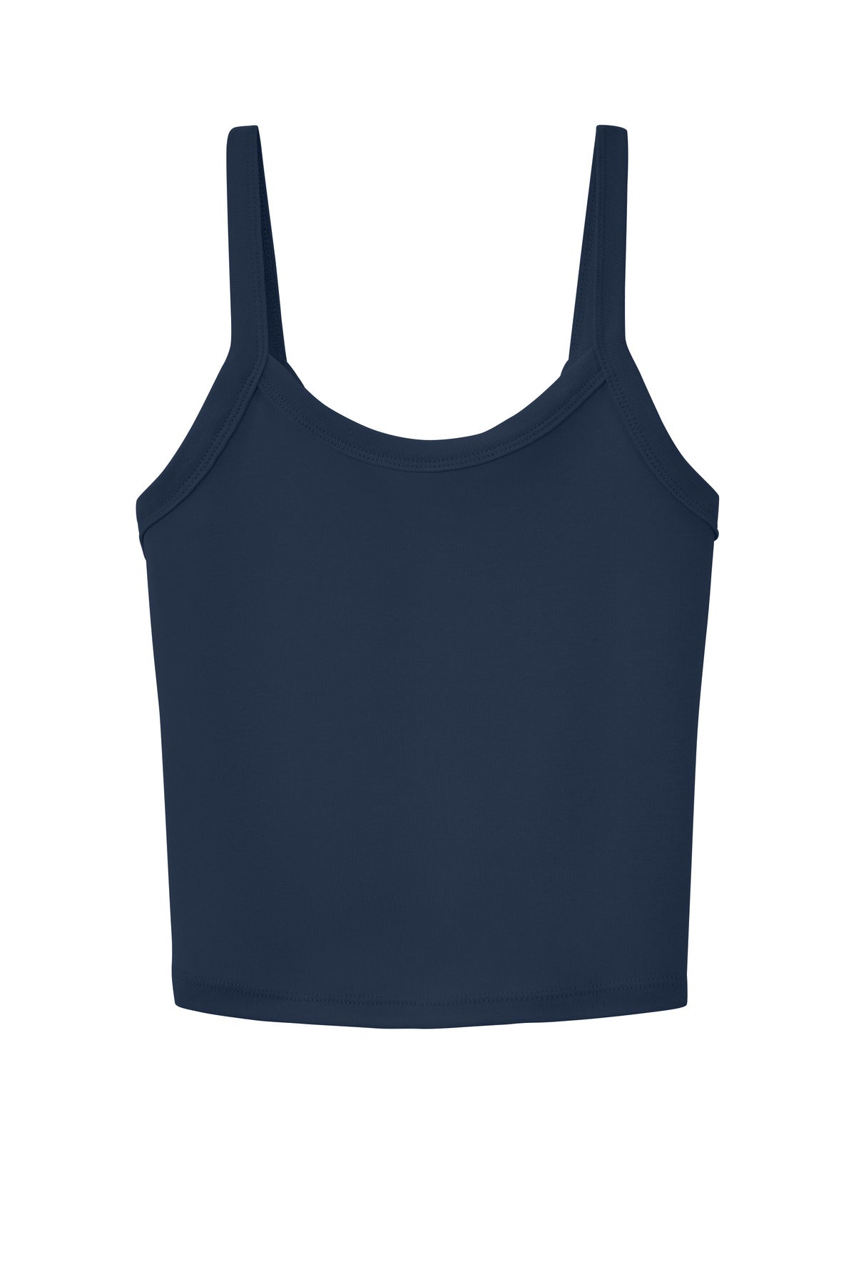 Bella+Canvas Women's Micro Rib Spaghetti Strap Tank BC1012 Solid Navy Blend