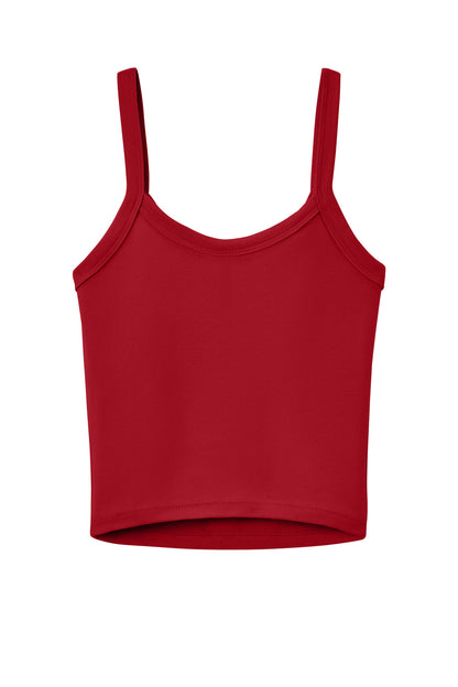 Bella+Canvas Women's Micro Rib Spaghetti Strap Tank BC1012 Solid Red Blend