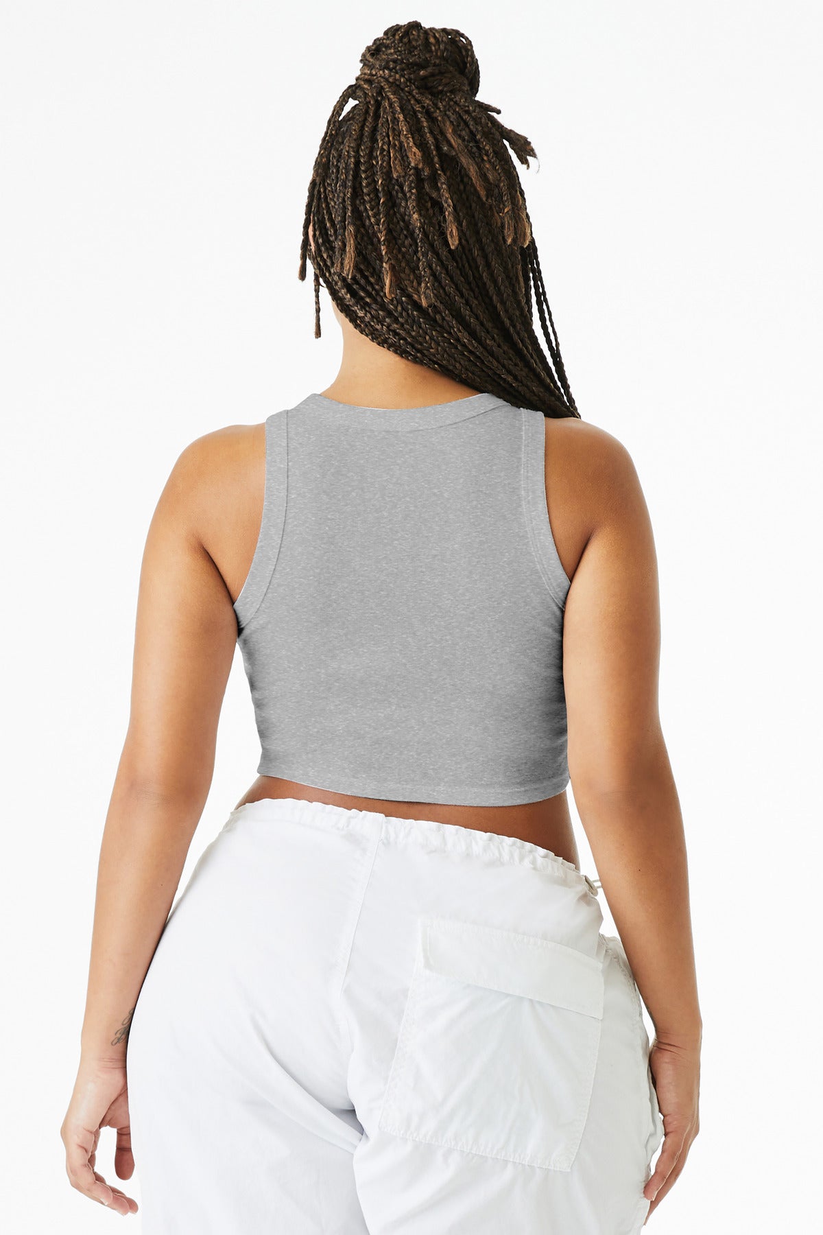 Bella+Canvas Women's Micro Rib Racer Tank BC1019 Athletic Heather